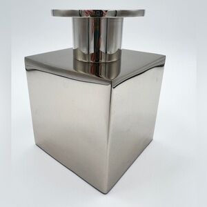 Silver Cube Candleholder
